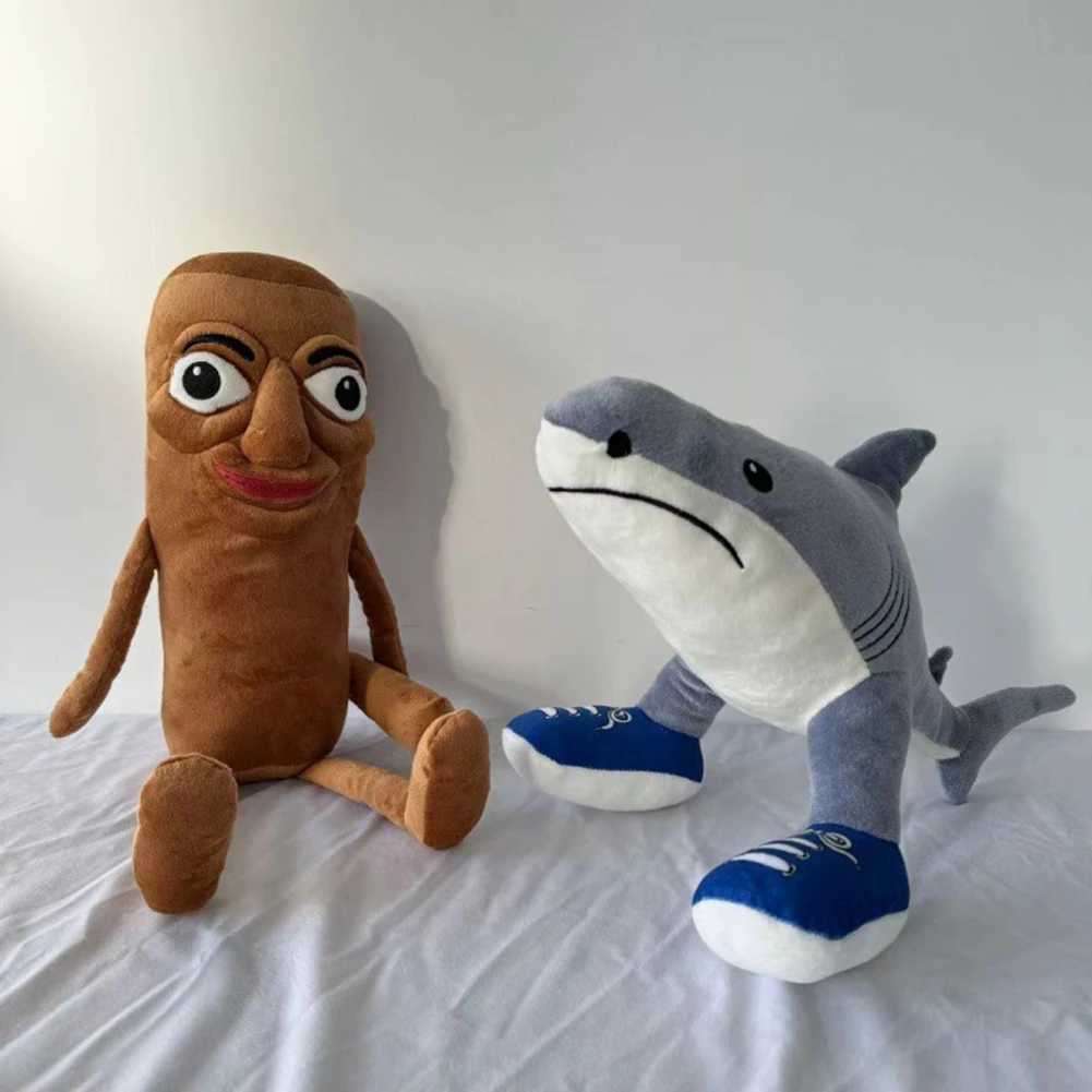 Tung Sahur Plush Toy Tralalero Tralala Shark Plush Doll Cute Plush Sharks Wear Blue Shoes Stuffed Pillow Toy Holiday Gifts Z250529