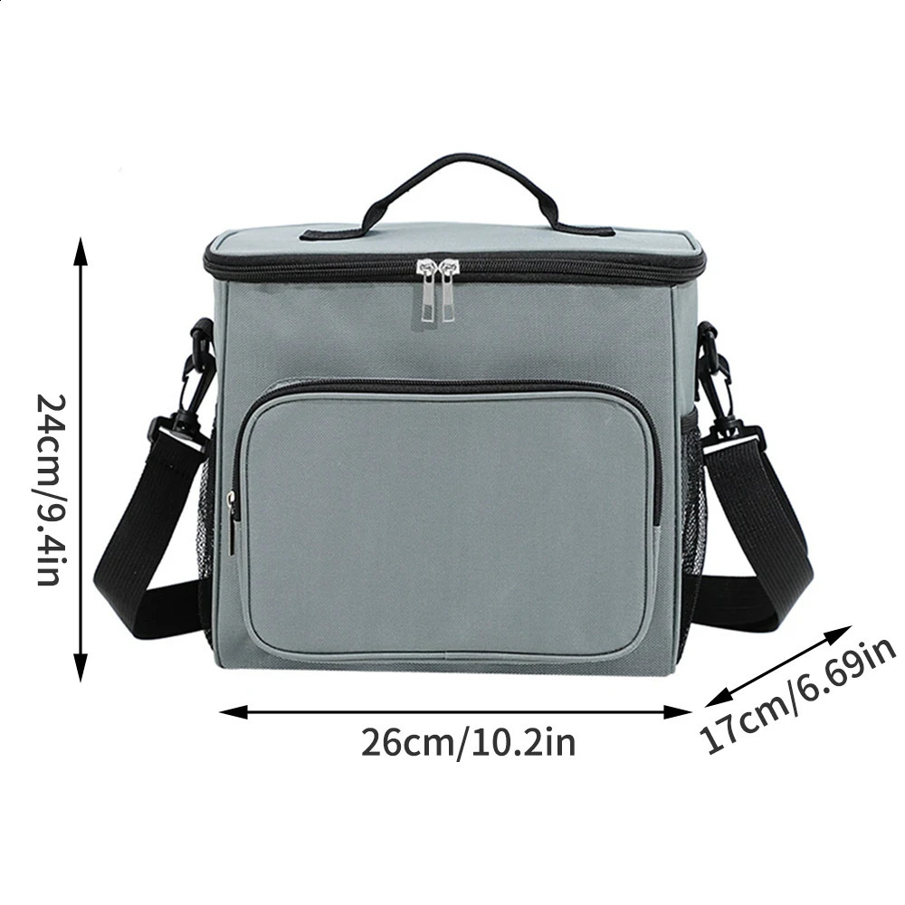 Insulated Lunch Bag Large Bags For Women Men Reusable With Adjustable Shoulder Strap 250528