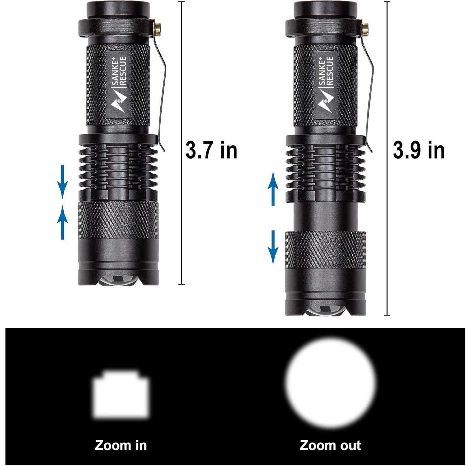 1-5 Waterproof Tactical Flashlights Portable LED Camping Lamps 3-Mode Handheld Powerful LED Torch Light Lanterns Self Defense XJ250529
