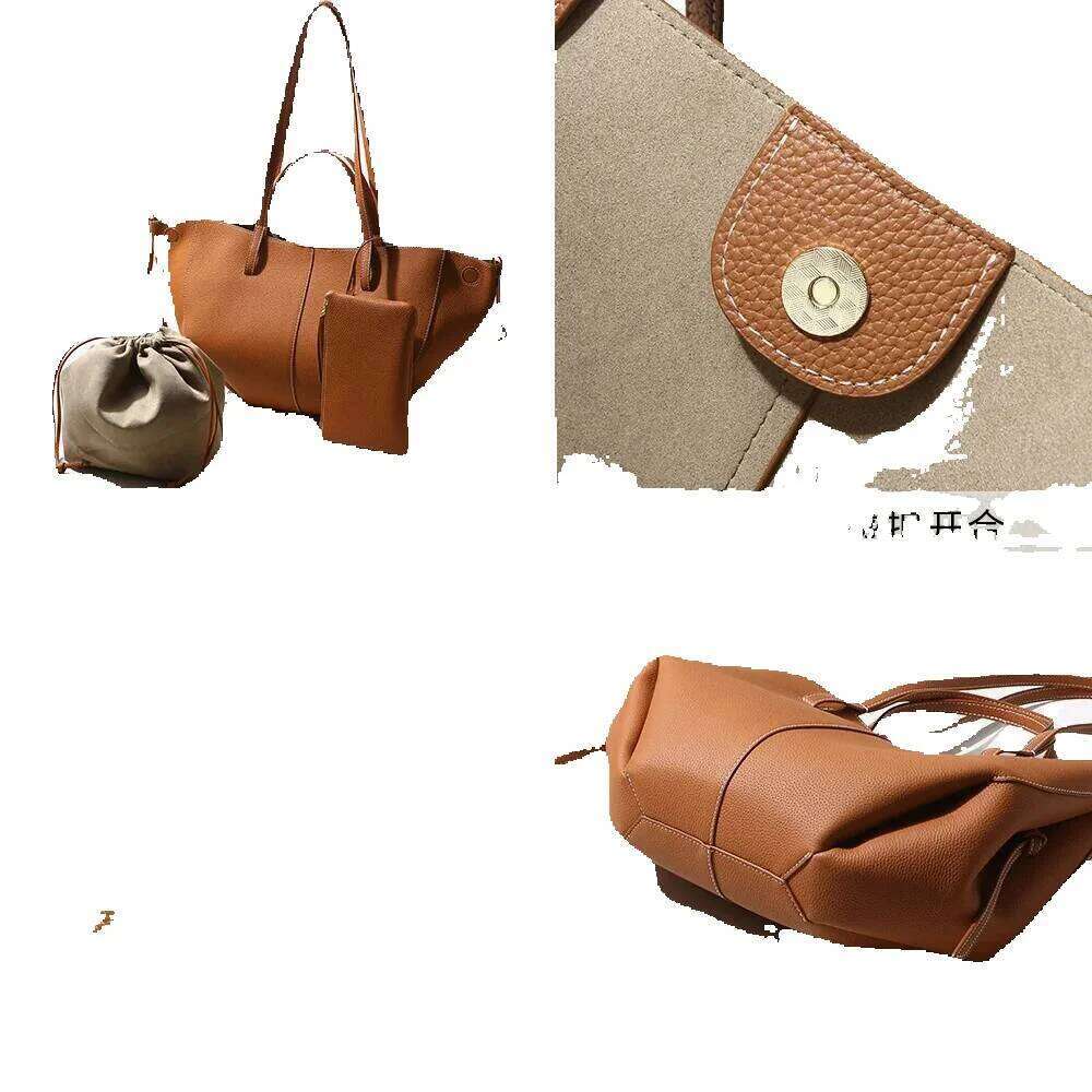Designer Luxury VIELINE New Women's Tote Large Capacity Leisure Shoulder Handbag Cowhide Commuting Fashion Messenger Shopping Bag