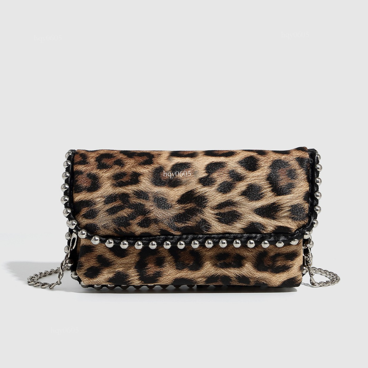 Top quality Brand High Quality New Style Free Delivery Designer Bag ZR Women's 2025 Autumn Fashion Versatile Leopard Print Shoulder High-end Pear