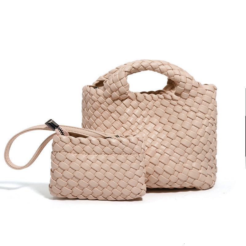 Woven Basket Small Mini Bucket Shoulder Crossbody Bag Exquisite Cute High-end Handbag