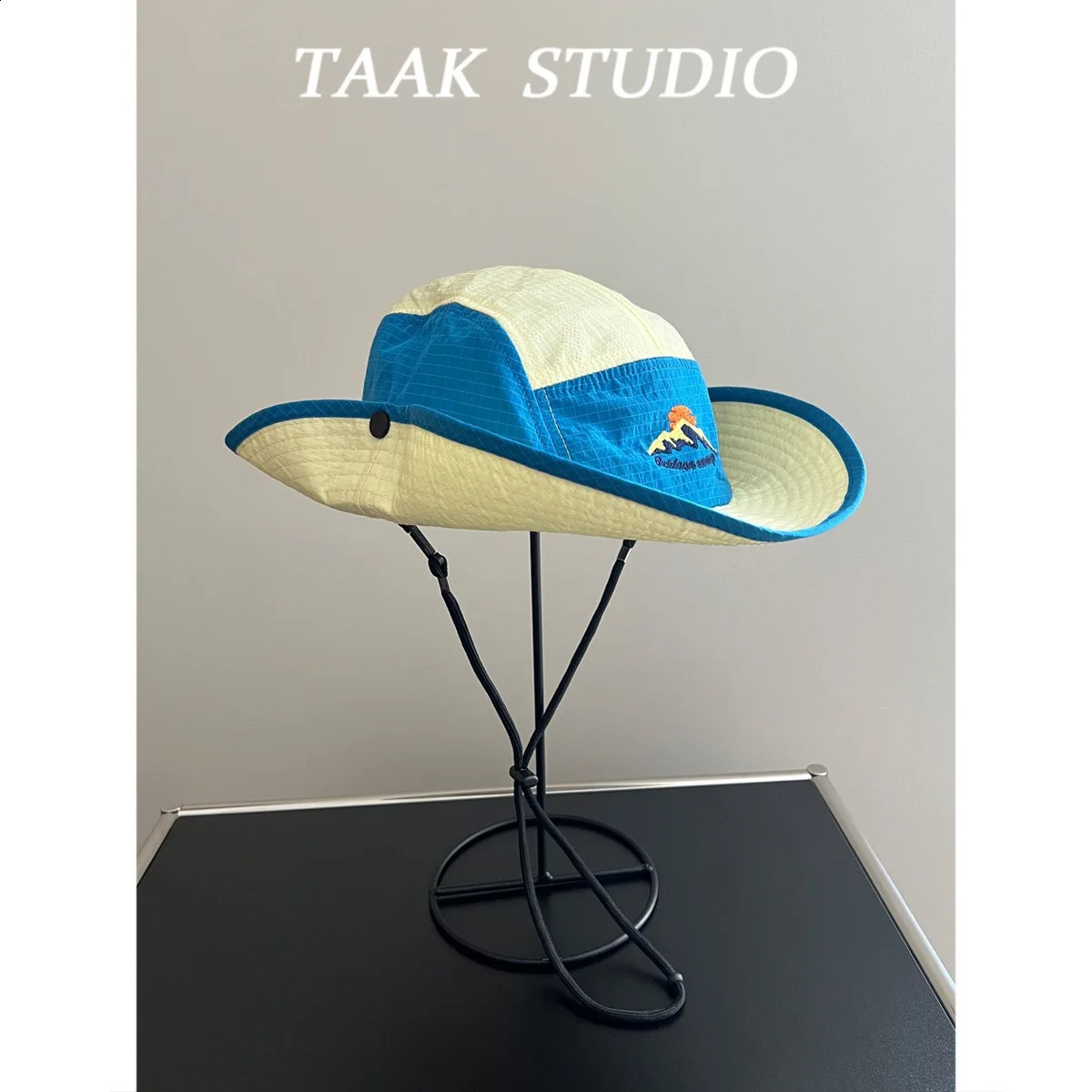 Japanese color blocked lightweight breathable quick drying fabric outdoor hiking fisherman hat womens spring and summer hiking 250523