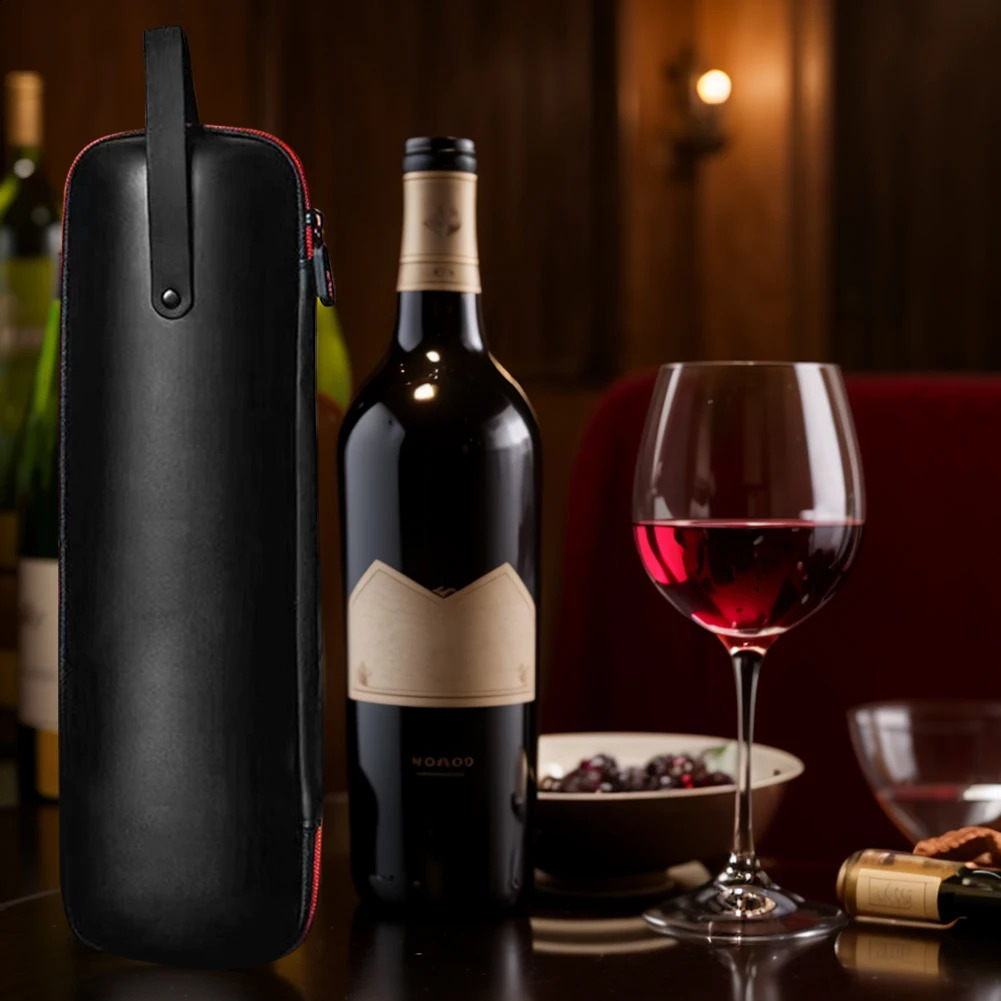EVA Cooler Ice Bags Shockproof Single Red Wine Gift Box Waterproof Insulation Storage with Hand Strap for Party Travel 250528
