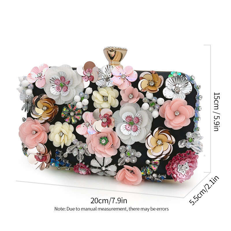 2025 New Handbag For Women Elegant Temperament Evening Party Flower Dress Bridesmaid Bag