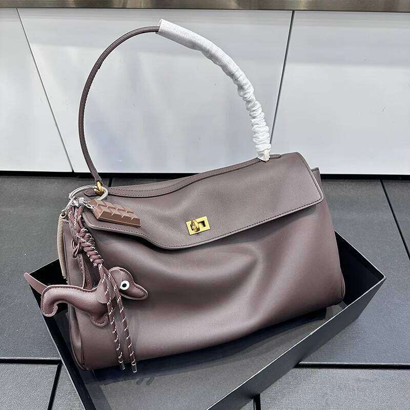 2025 Brand Rodeo New Spring Genuine Leather Handbags Fashion Gold Buckle Totes Women Shoulder Bags