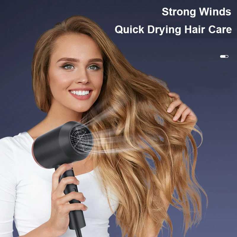Electric Hair Dryer Foldable Straightening Brush Hot Comb Portable Blow Drier Hairstyles And Tools Drying Machine Hair CurlerXJ250528