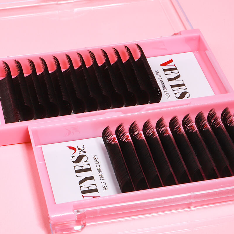 Veyes Easy Fanning Eyelash Extensions Veyelash Smart Fanning Lashes Fast Bloom Austomatic Flowering Natural Lash Extensions