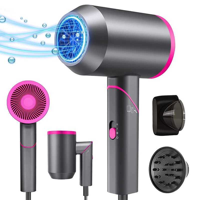 Popular and Portable High Power Hair Dryer Folding Hair Blow Dryer Multi Function Air BlowerXJ250528