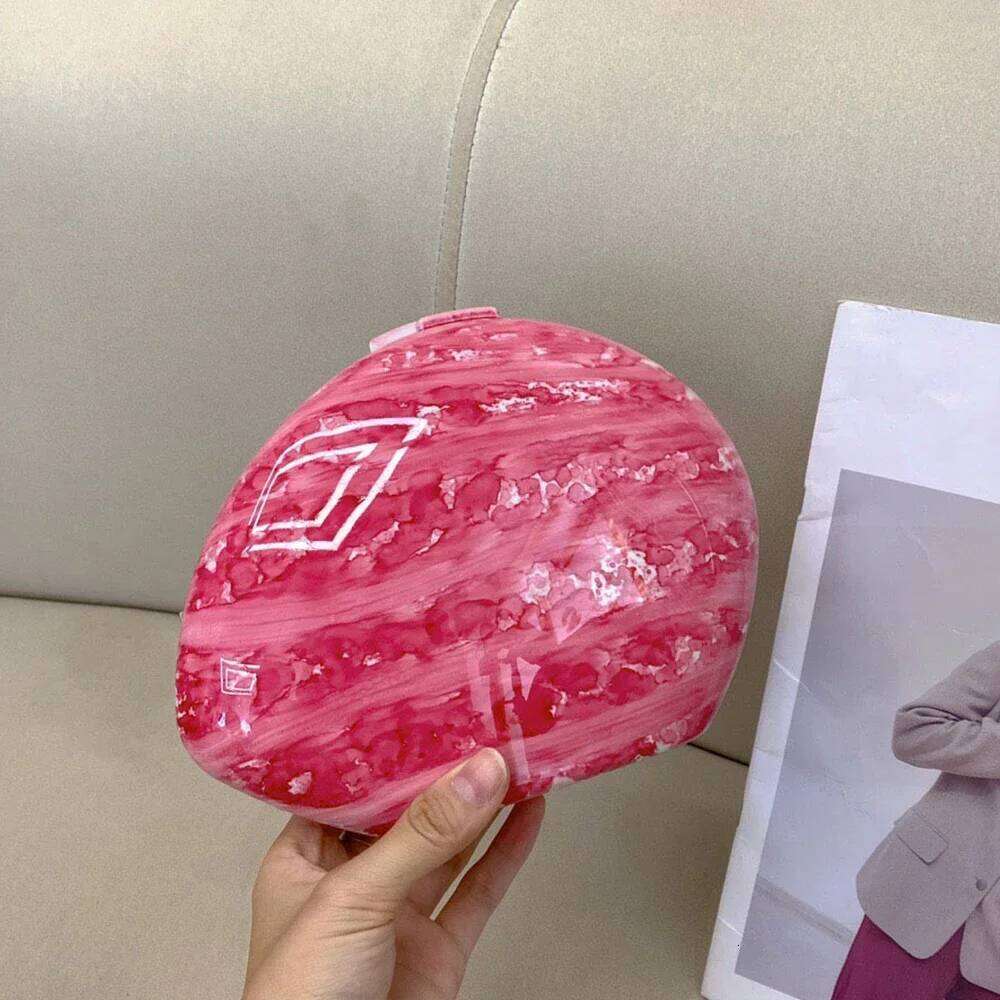 Women's Bags Designer Candy Color Acrylic Shell Marbling Party Evening Bags For Women Wedding Clutch Ladies Clip Shoulder Crossbody Bag New