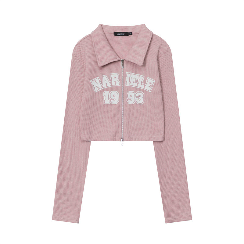 Designer Clothing Polo Collar Long Sleeved T-shirt Women's Letter Printed Short Sleeved Cardigan Wool Sweater Spicy Girl Fashion 2025 New Designe
