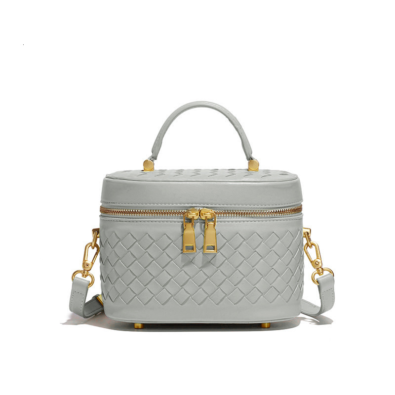 Trendy Handwoven Fashion Versatile Large Capacity Box Commuter Handheld Women's Single Shoulder Crossbody Bag