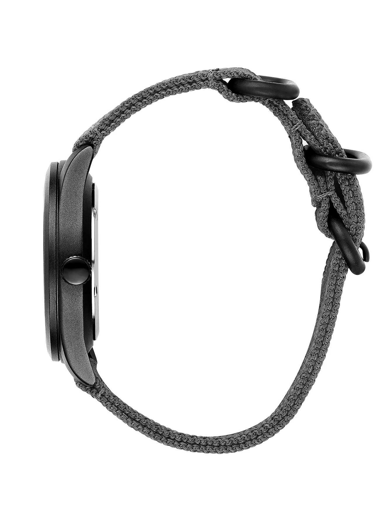 BIDEN Fashionable Mens Sports Quartz Watch Simple Nylon Strap Night Light Automatic Date Waterproof Mens Watch W250529