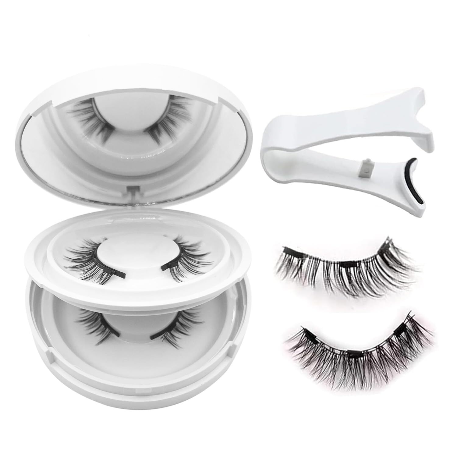 Elara Craft Magnetic Eyelashes with Applicator,Reusable Magnetic Eyelashes Natural Look,Easy to Wear and Remove Soft Lashes kit No Glue Needed for Wom