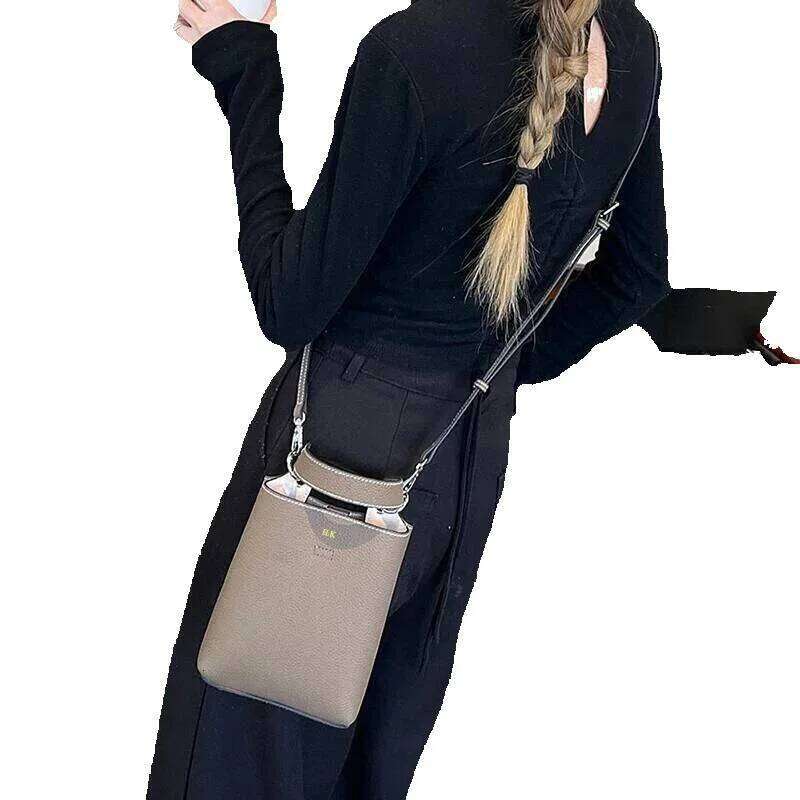 Designer Luxury Designer Luxury Cowhide Custom Name Crossbody Bag Fashion Spring Summer New Designer Handbags For Woman Large Capacity Party Bucket Ba