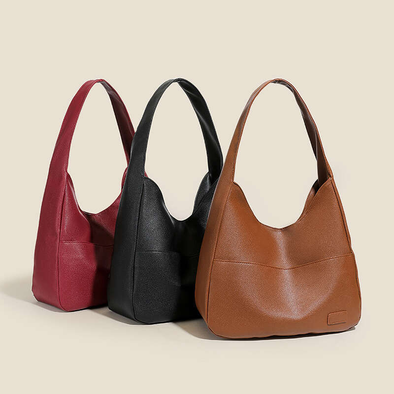 Large Capacity Bag For Women, New Textured Tote College Student Shoulder Simple Casual Bag, Trendy B5