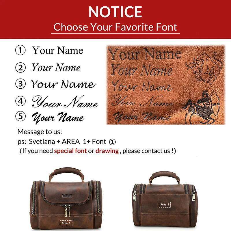Designer Bag Contact S Men Business Travel Wash Toiletry Crazy Horse Leather Washing Tool Storage Bag Cosmetics Handbag