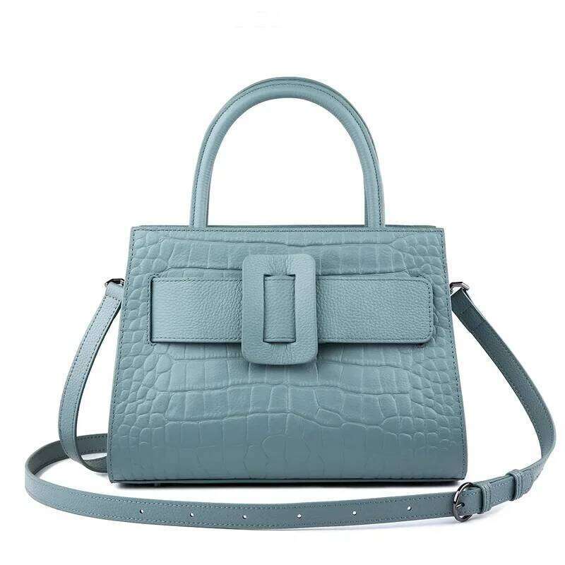 2024 New Women's Fashion Versatile Commuter Large Air Single Shoulder Cow Leather Summer Trendy Bag Motorcycle Equipment