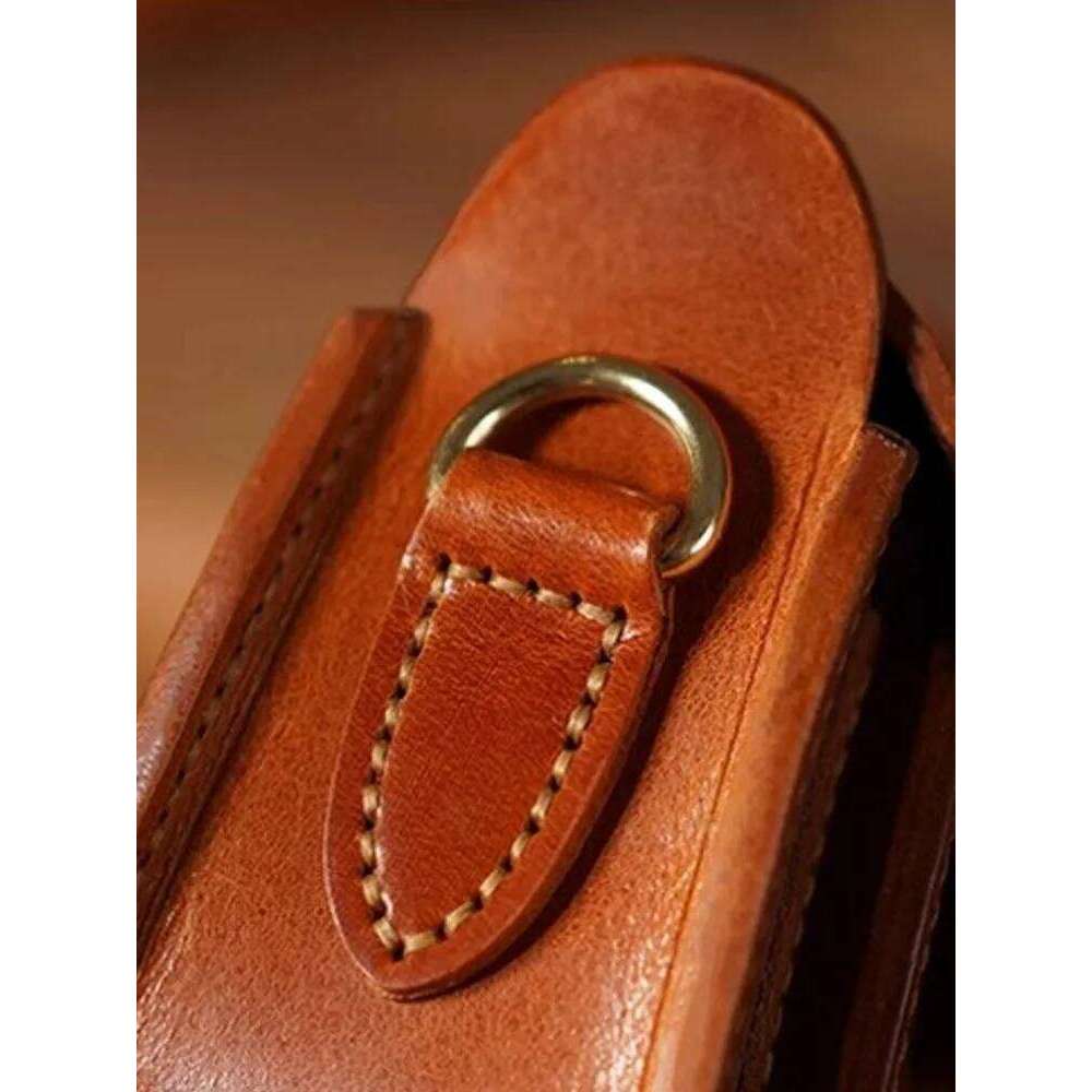 Fashion Women Oil Wax Cowhide Genuine Leather Saddle Small Pouch Flap Strap Crossbody Bags Casual Vintage Mini Shoulder Bag