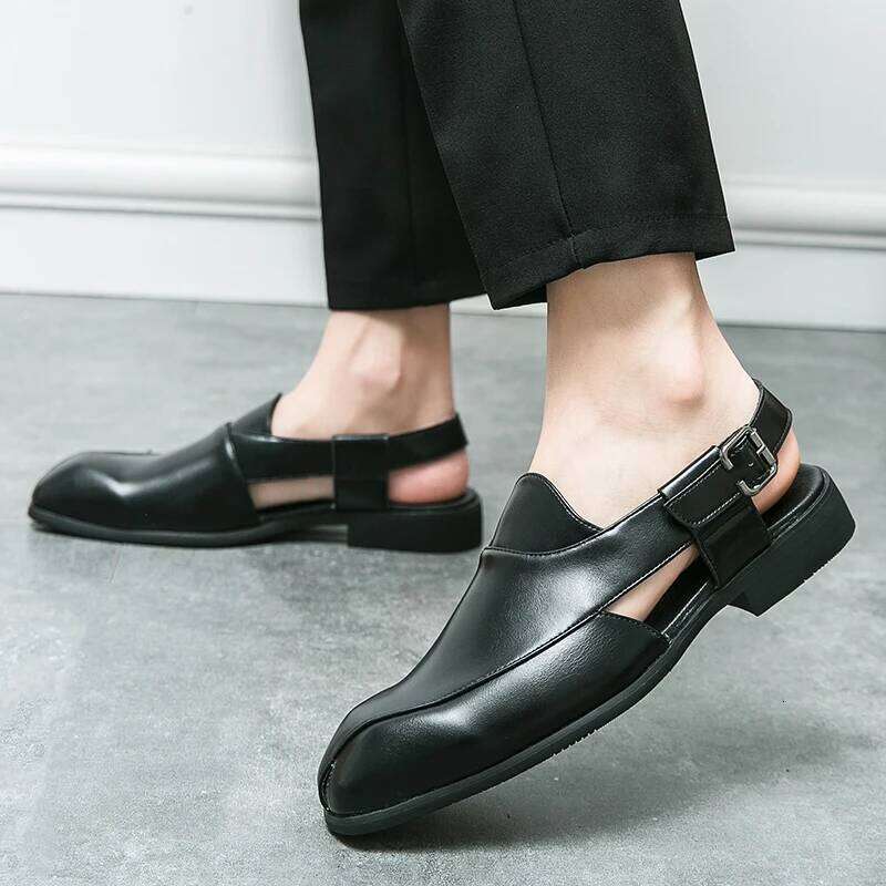 Summer Breathable Original New Driving Men's Men Social Fashion Business Sandals Slippers Garden Shoes
