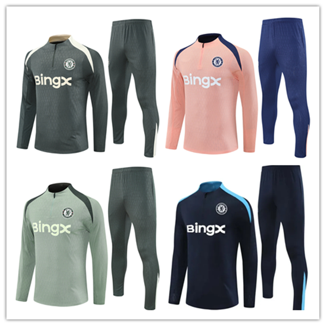 2025 2026 Chelseas tracksuit ZIYECH cfc Training suit soccer tracksuits 25 26 JORGINHO Half Zip men kids tracksuit football set survetement