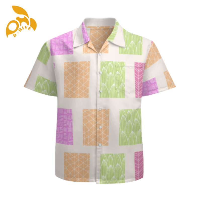 Free delivery, DIY fashion DIY customization of large-sized comfortable Hawaiian shirts for both men and women to wear outdoors.