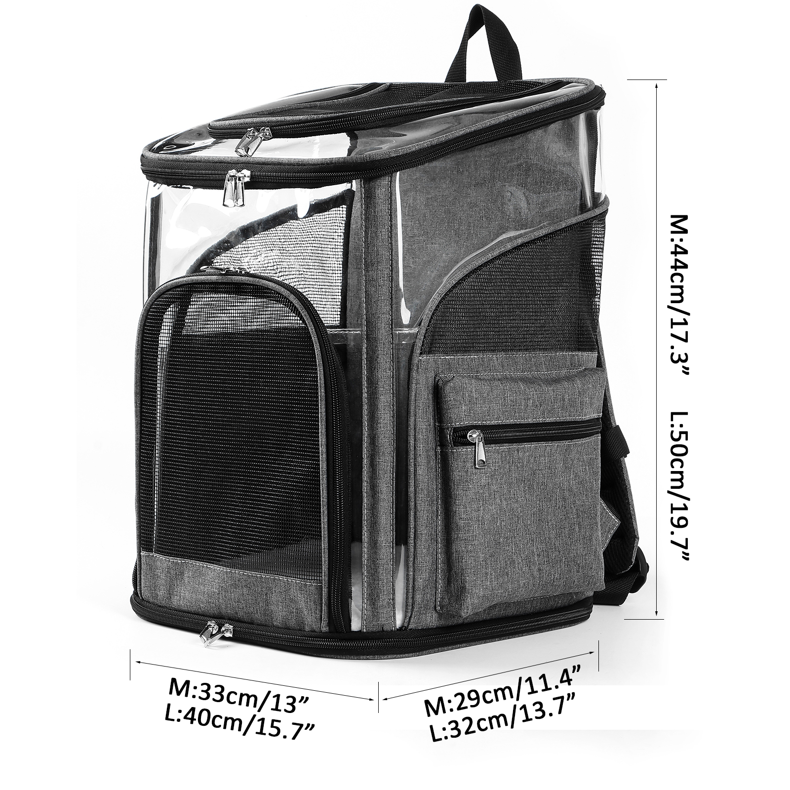 Pet Carrier Backpack with Sturdy Steel Frame for Easy Travel & Comfort