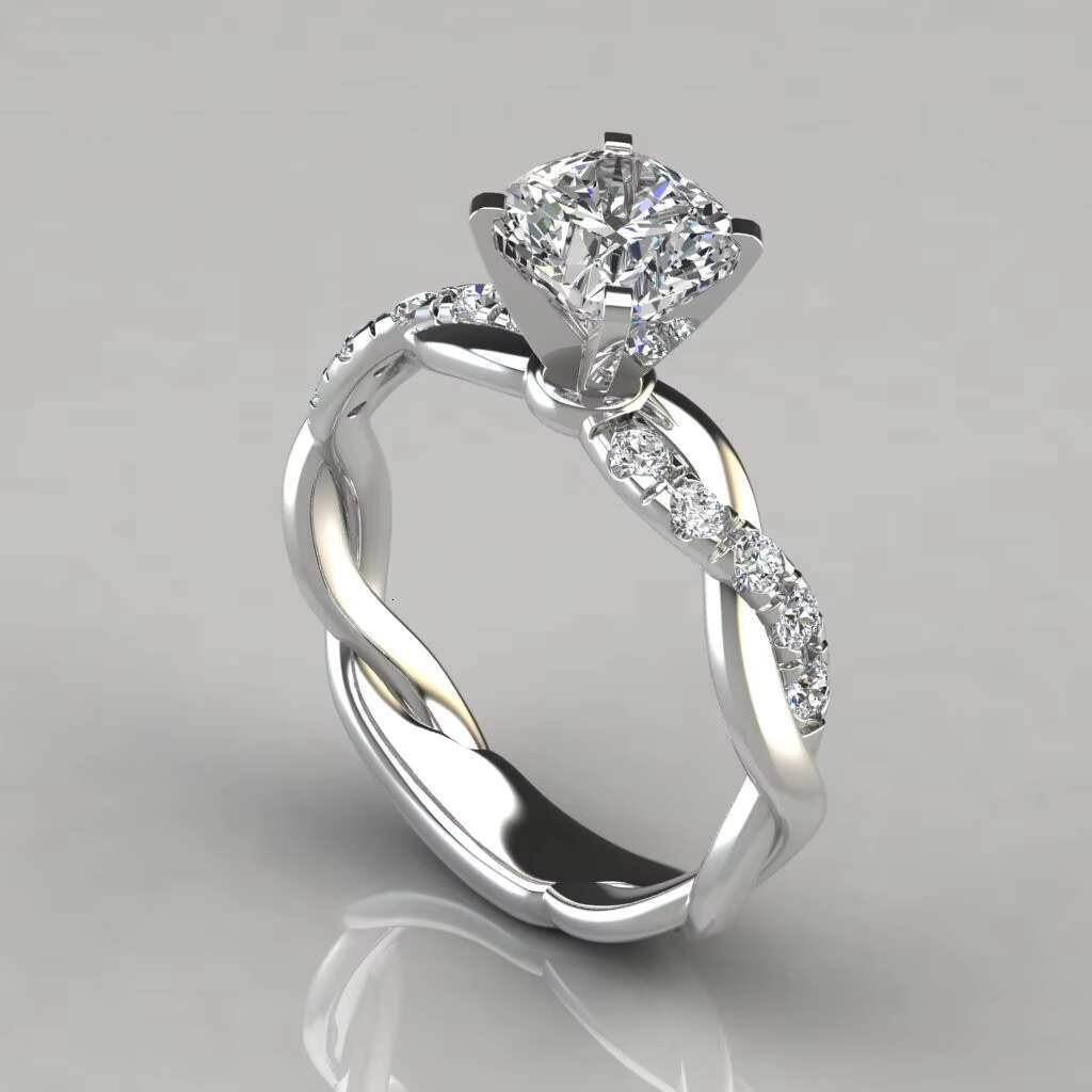 New Arrivals Fashion Luxury 18K Gold Plated Imitation Diamond Rings Women Jewelry Ring Jewellery