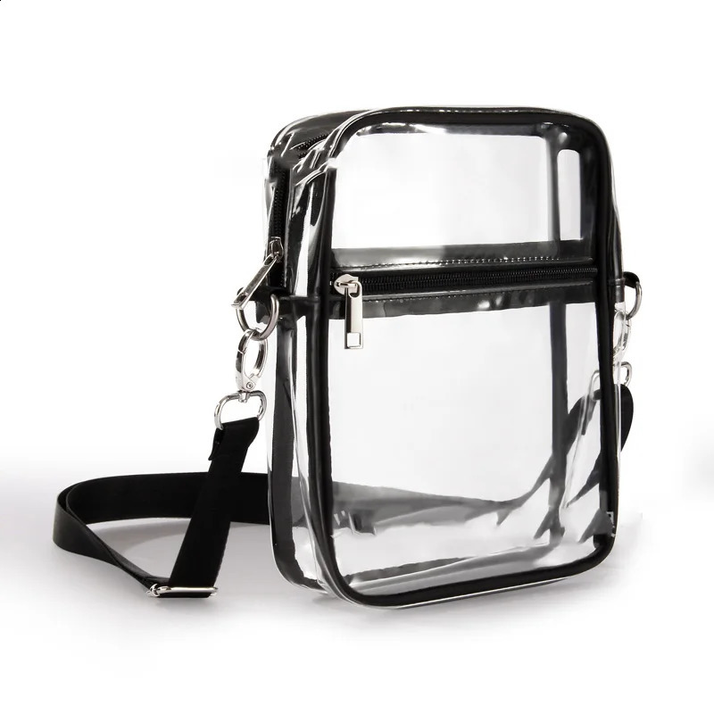 Clear Crossbody Purse Bag Stadium Approved with Front Pocket for Concerts Sports Festivals Holiday Beach Waterproof Bag 250528