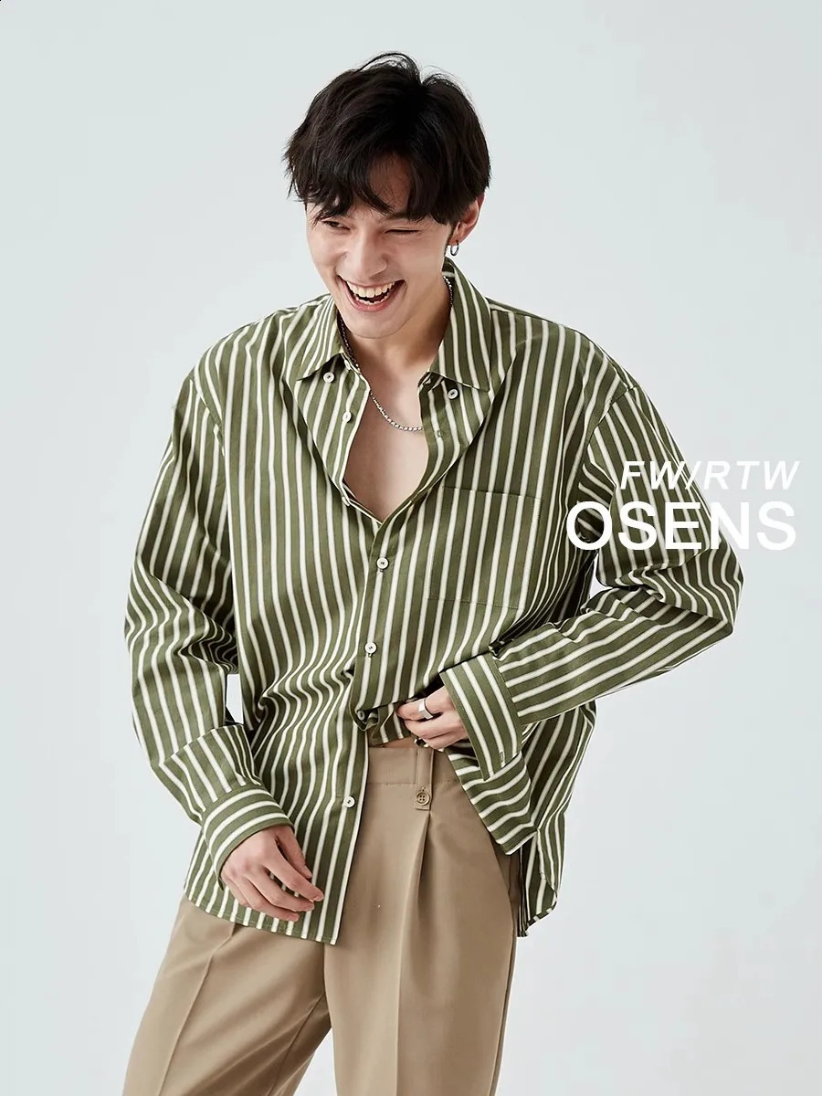 Mauroicardi Spring Flowy Soft Colorful Striped Shirts for Man Long Sleeve Button Up High Quality Chic Clothes 250527