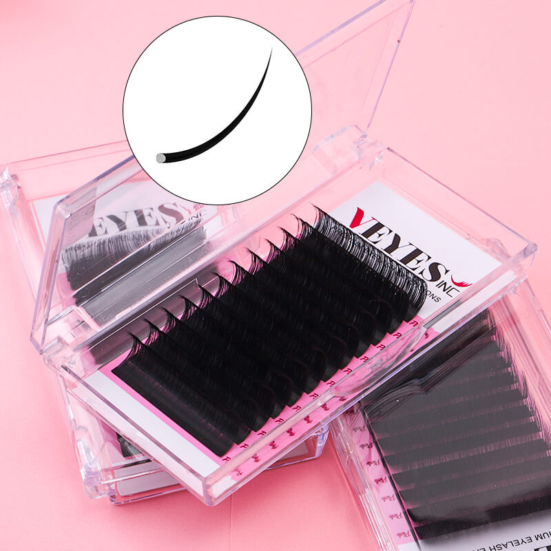 VEYES Wholesale Volume Lashes 0.03 0.05 0.07 Mink Volume Custom Russian Lash Extension Lash Trays Eyelash Extension