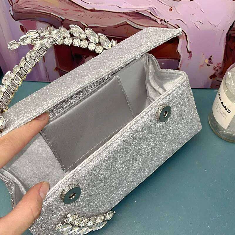 Women's Bags Designer Dia Handle Handbag Designer Bags For Women Satin Shoulder Elegant Silk Party Evening Bag Wedding Clutch Ladies