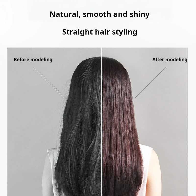 Professional 2-in-1 Hair Straightener And Dryer Heat-Up Flat Iron Compatible with Airstrait Hair Styling ToolXJ250528