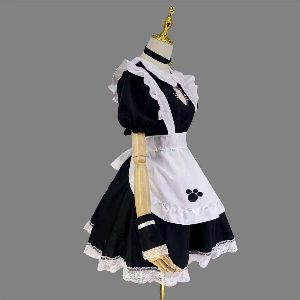 Sexy Women Fantasy Maid Outfit Men Gothic Sweet Lolita Dress Anime Cosplay Costume Plus Size