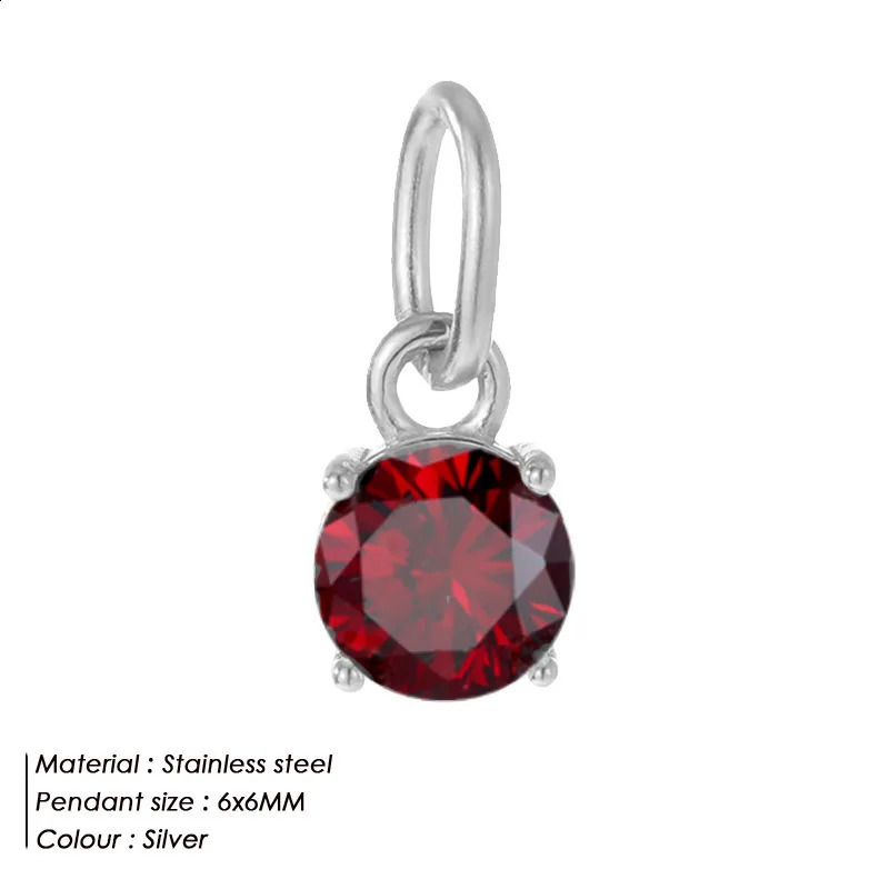 CARLIDANA Minimal Dainty Mini Small Charm Girl Boy 316L Stainless Steel Round Charms Pendants Necklace Jewelry Making 250519