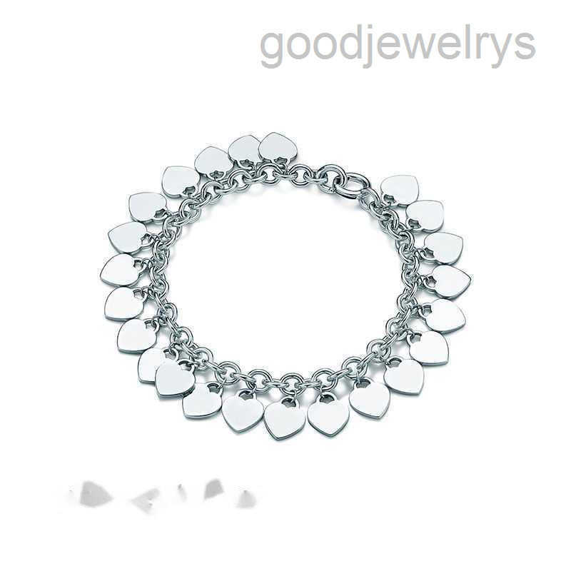 Charm Bracelets Famous 925 Sterling silver designer brands Classic Charm DIY Bracelet Multi Heart Label Handwear L221216