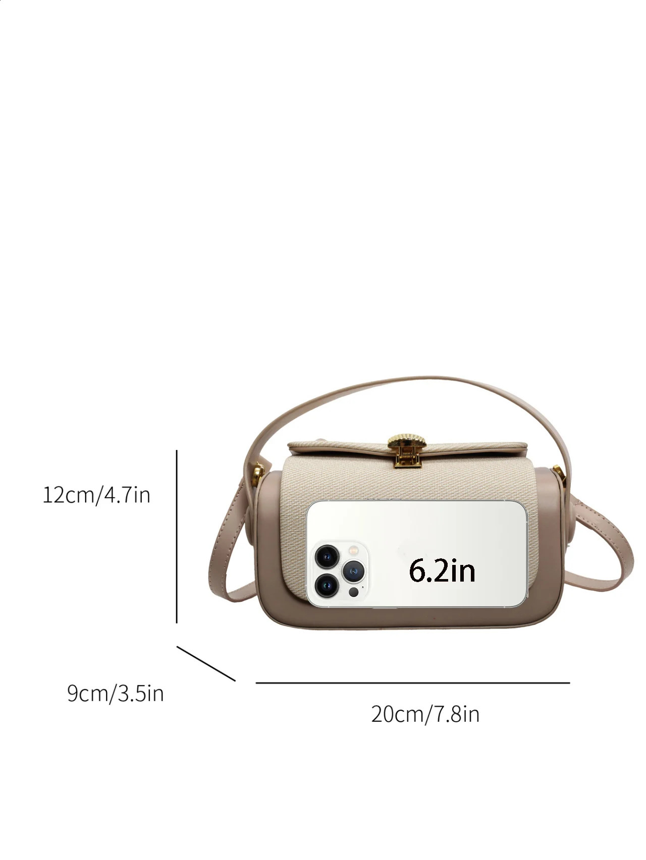 Womens Fashion Oblique Sling Square Box Shape Bag Elegant Minimalist Large Capacity Hand Carry 250528