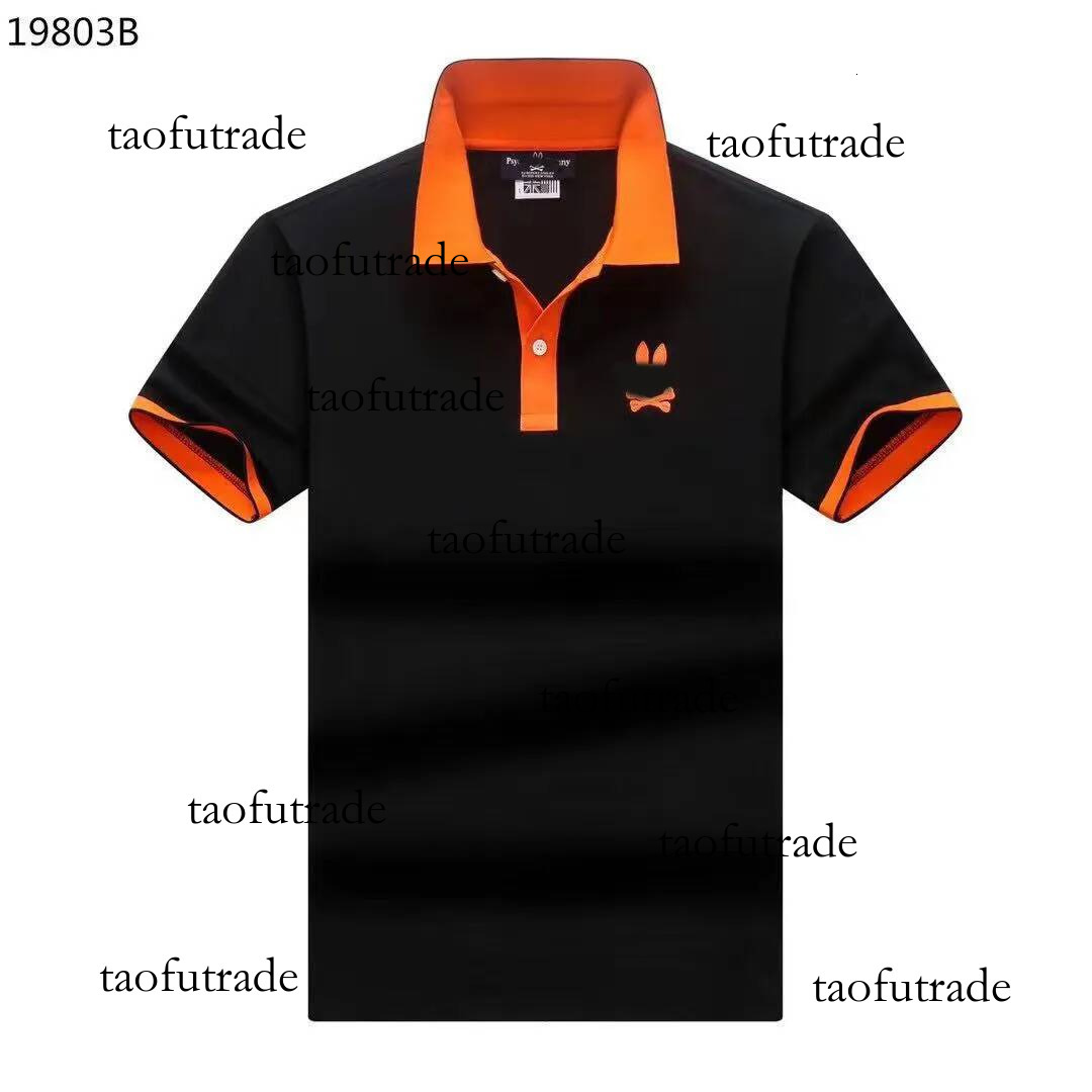 Psychic Bunny Shirt Summer Mens POLO Shirt Rabbit Print Short Sleeve Couple Tee Cotton Pysco Bunny T-Shirt 420