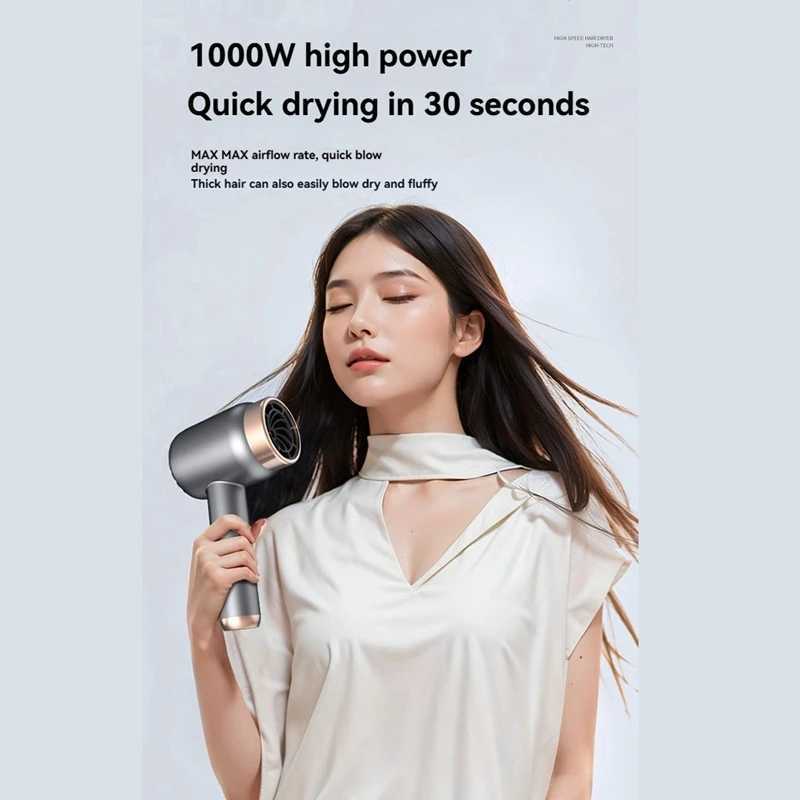 Portable Wireless Hair Dryer Plug -In And Charging 2 In Line 1 With Usb Charging Cold Hot Wind Wireless Hair Dryer C EU PlugXJ250528