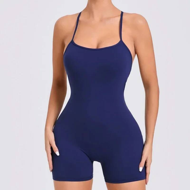 Cloud Rise Yoga SEXY Sports Jumpsuit Women Gym Fiess Playsuit Training Rompers Female Workout Bodysuits Lady Backless Overalls