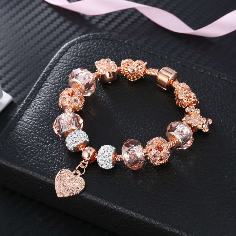 Hot Selling Jewelry DIY Alloy Large Hole Beaded Handmade Inlaid Dia Tibetan Sier Bracelet