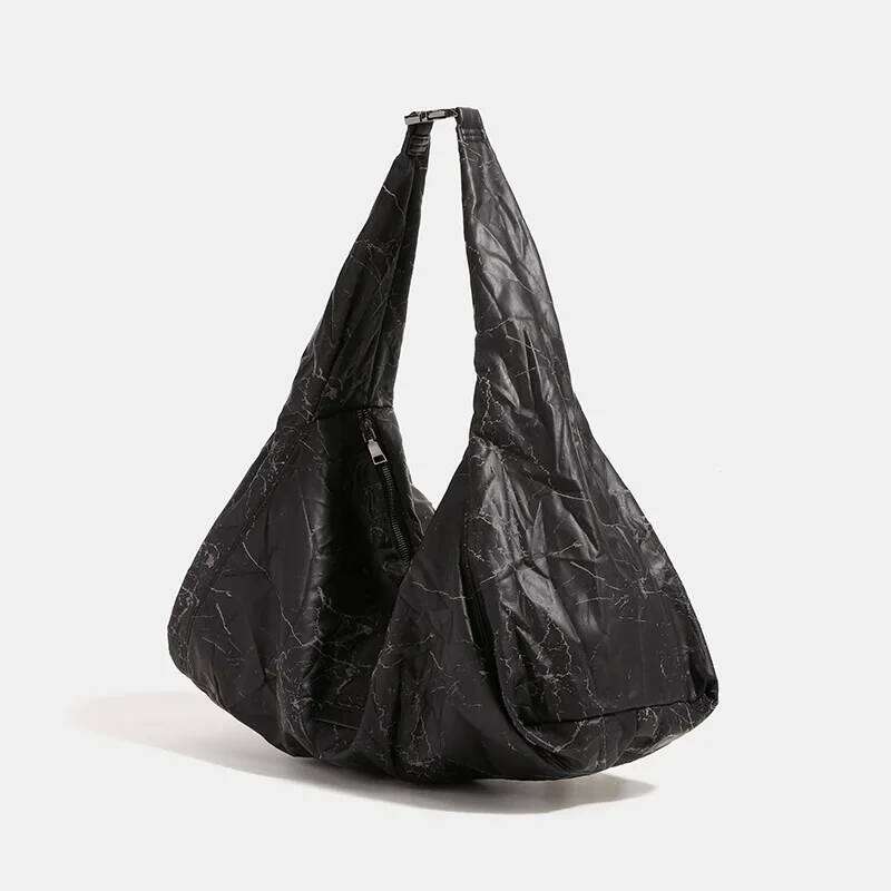 Women's Bags Designer Large Capacity Crumpled Tote Bags For Women Half Moon Croissant Shoulder Black Hobo Dumpling Handbags Crescent Armpit Bag