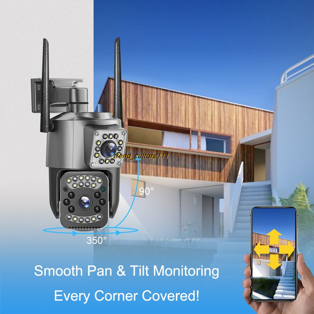 V380 PRO Camera for Home HD 1080P Dual Lens Indoor and Outdoor CCTV Wireless Phone WiFi Connect 360° connect.