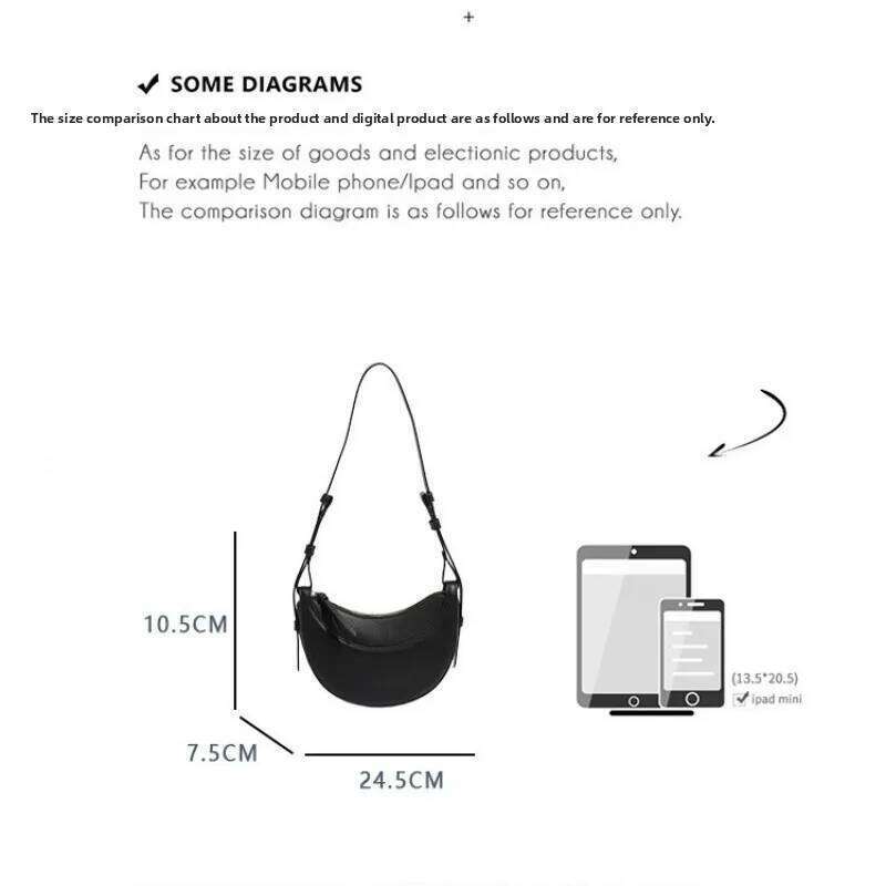 French Retro Saddle Premium Edition Women's Fashion Crescent High Quality Shoulder Cross Bag Gift Box Set