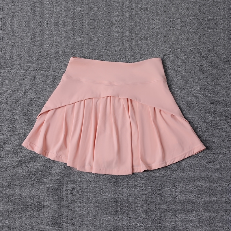 Summer Anti Pleated Skirt Womens Ice Sports Short High Waist Elastic Large Aline Half skirt 250514