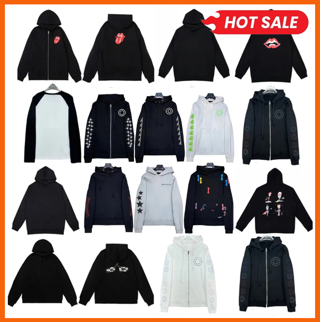 Designer Hoodies Mens hoodie Sweatshirts Zipper Hoodies Men Jackets chrome hoodie Womens Cotton Long Sleeve o-neck hoody hooded zip up jacket