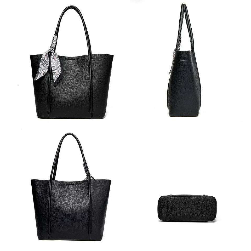 Genuine Soft Leather Tote Women's Large Capacity Carrying Designer Handbag Vintage Shoulder Bag Brand Commuting Bags