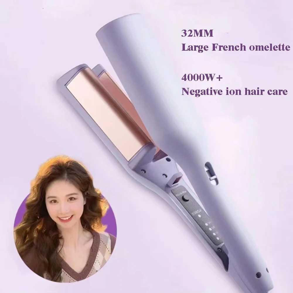 32MM Electric Curling Iron Curling Tool Egg Roll Lasting Styling French Styling Deep Wave Hair Curler 4 Temperature AdjustableXJ250528