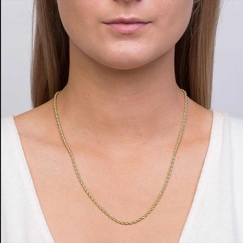 m Cuban Chain Rope Stainless Steel Classical Necklace Men Chains Around The Neck Gold Silver Color 250519