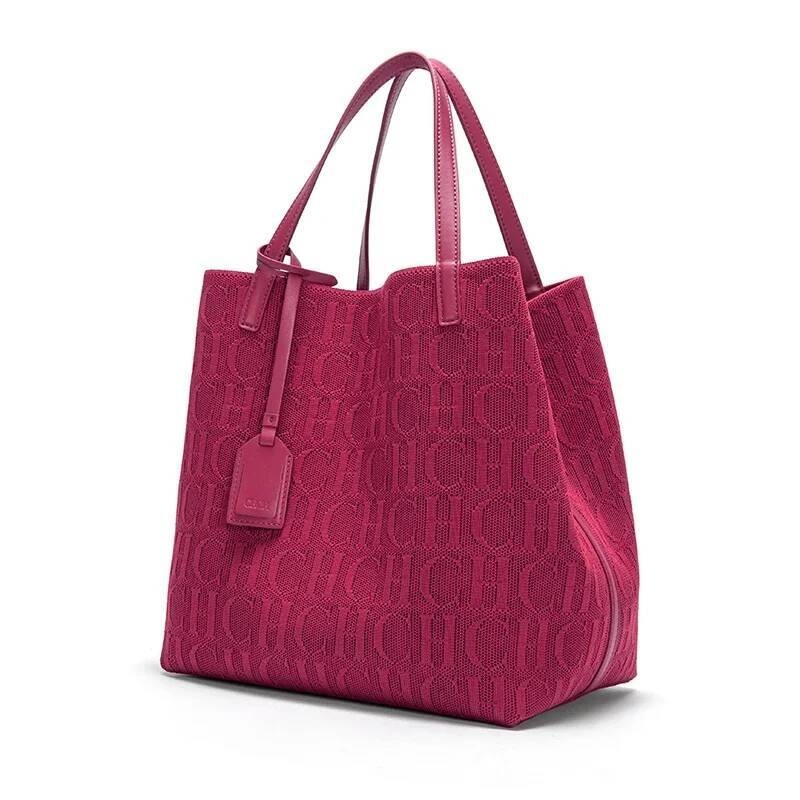 CH Shoulder Bag Fashion Classic New Pure Color Outer Pocket Ladies High Quality Craft Large Capacity Handbag